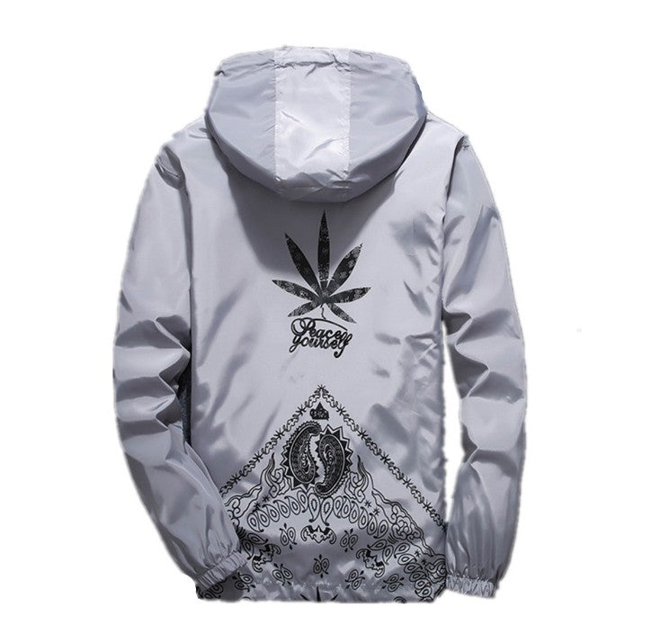 Spring new Japanese wind hooded men's casual jacket