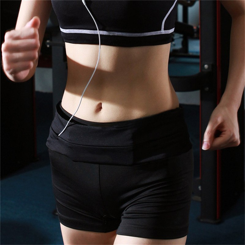 Sports pockets running female invisible slim personal fitness pockets