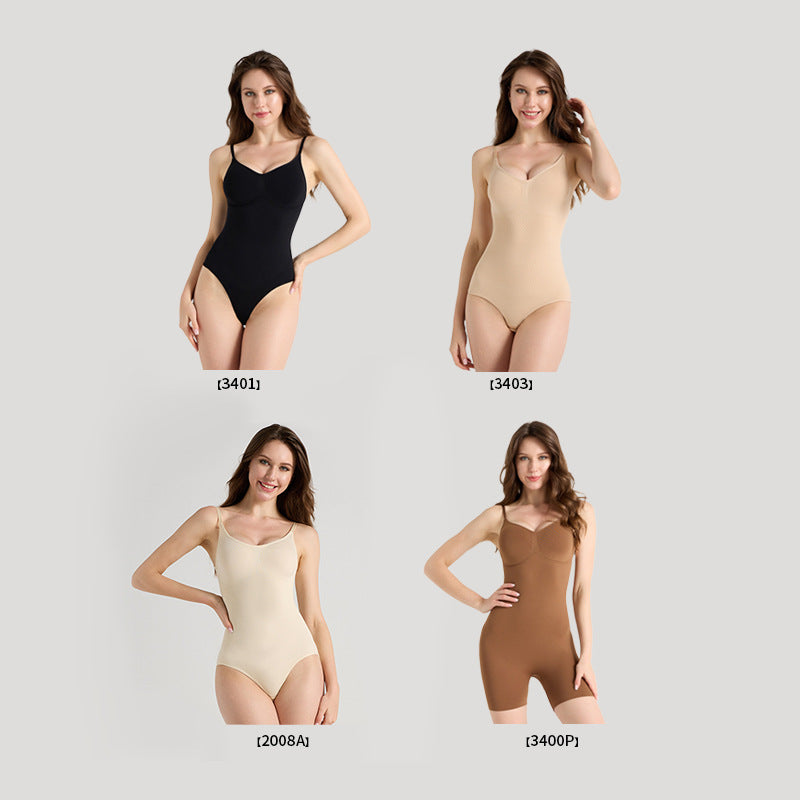 Seamless Camisole Jumpsuit Belly Contracting Hip Lift Body Shaping Corset