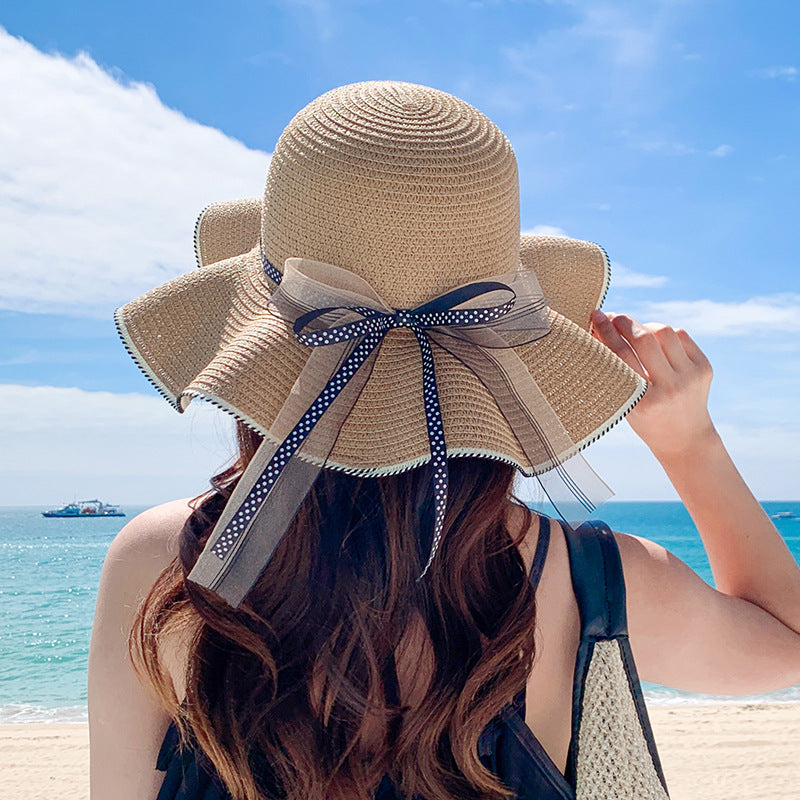 Women's Straw Hat All Match Large Brim Sunscreen