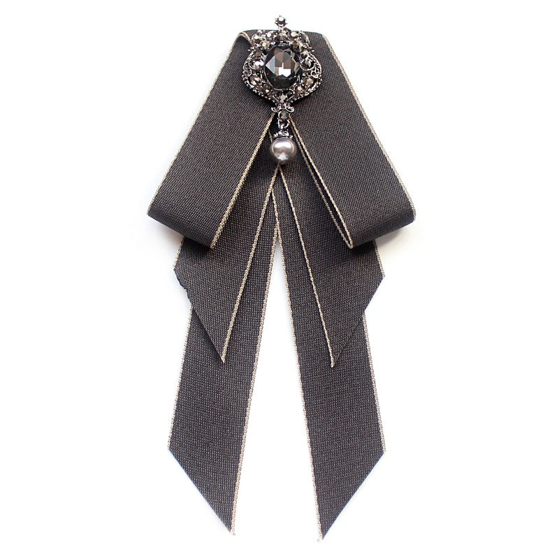 Collar Flower Campus Style White Shirt Bow Tie Stewardess Business Wear Bow Tie