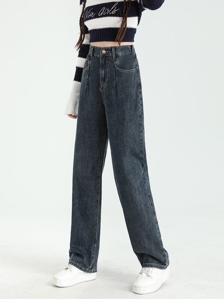 Women's Thin Straight Loose Slimming Elastic Waist Pants