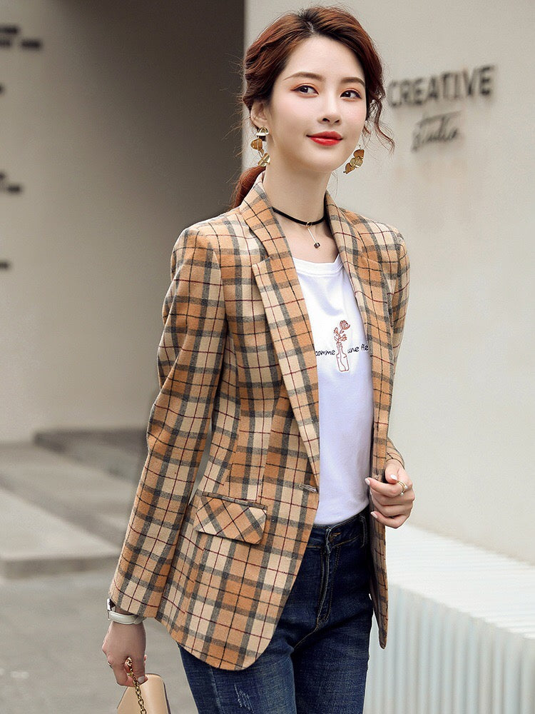 Blazer profissional fino slim fit para primavera e verão