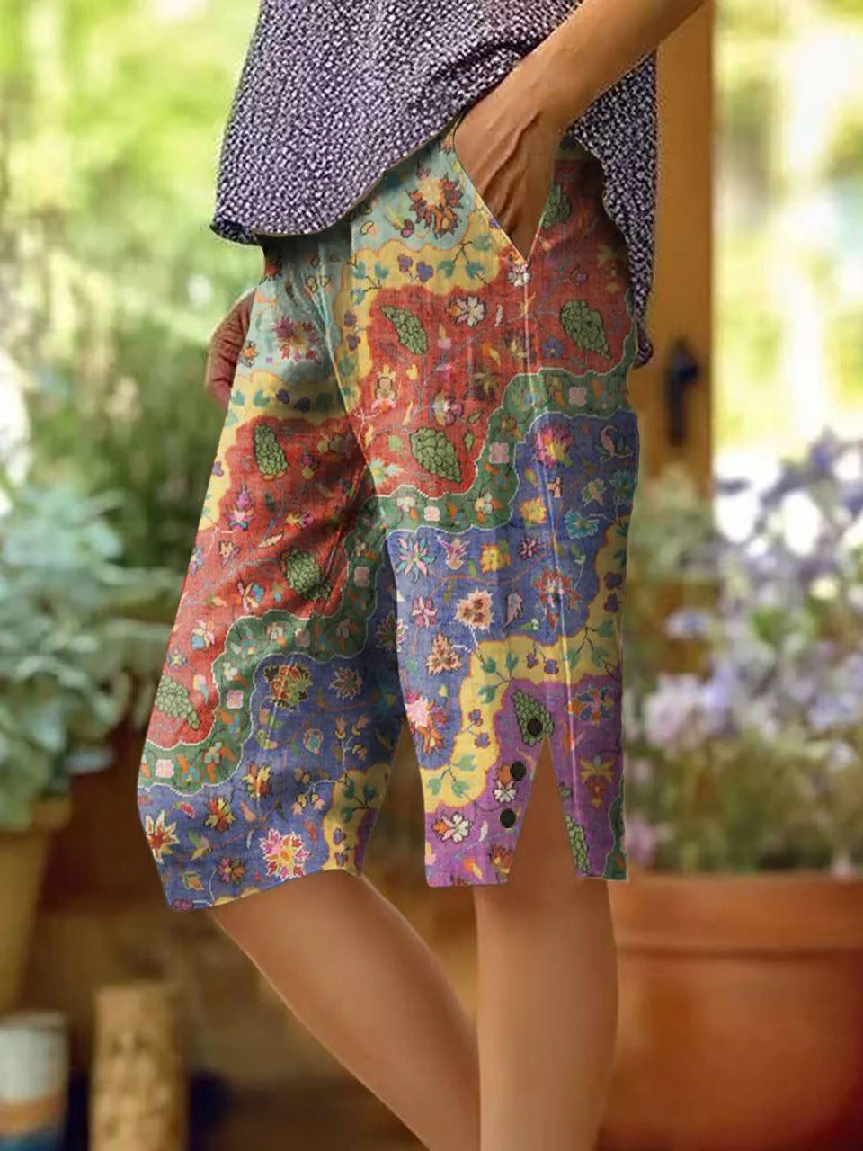 Women's Fashion Personalized Floral Casual Shorts