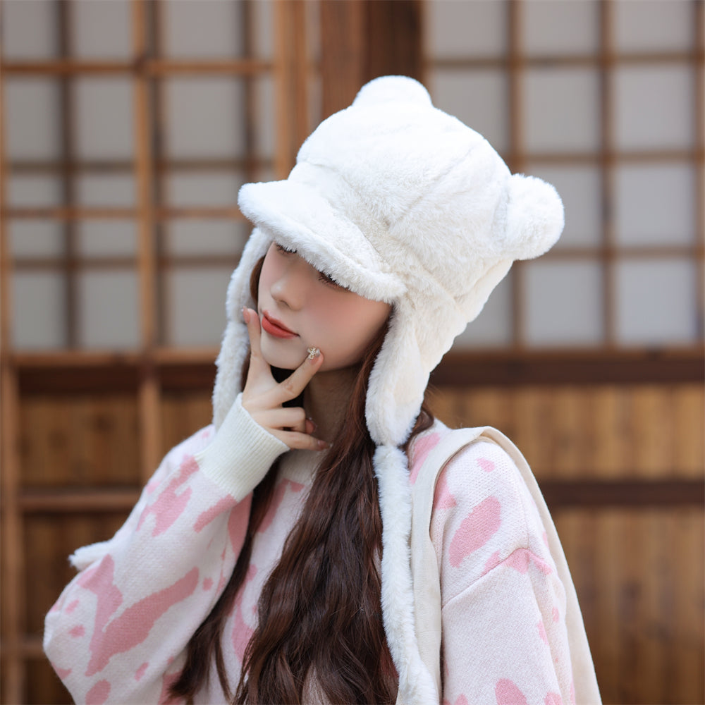 Plush Ear Baseball Windproof Ear Protection