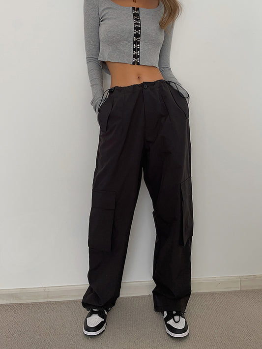 Retro Street High Street Three-dimensional Trousers With Sense