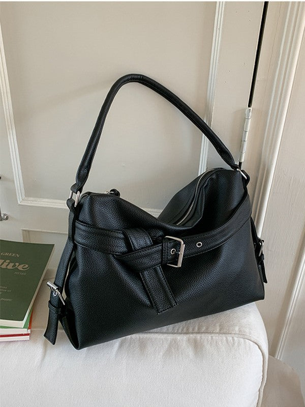 American-style Retro Versatile Biker Bag High-capacity Edgy Underarm Bag For Bold