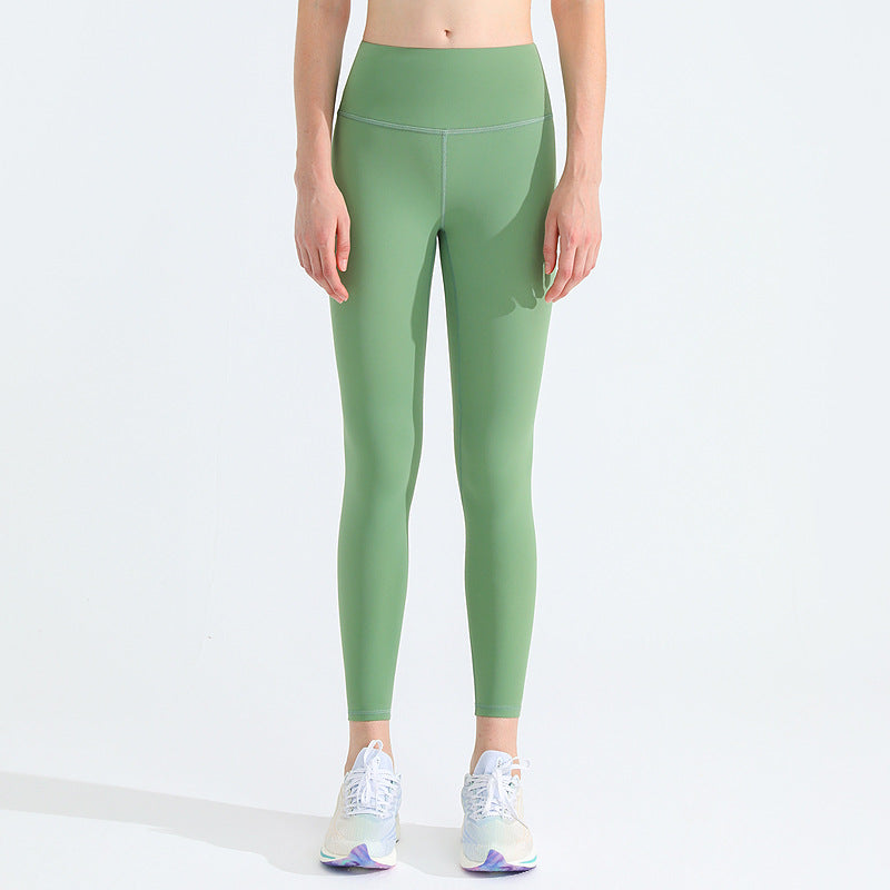 Double-sided Brushed Yoga Pants Women's Nude Butt Lift High Waist