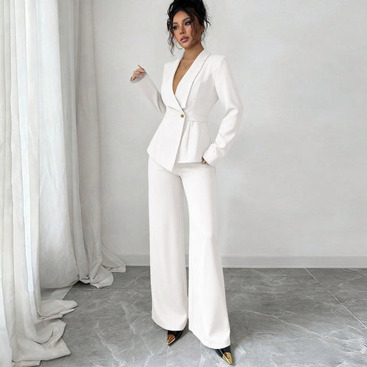 Women's Casual Pants Suit Two-Piece Set