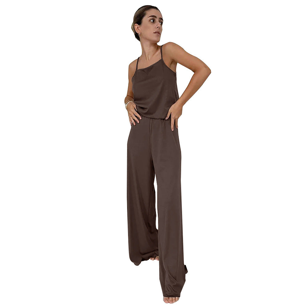 Suspender Trousers Pajamas Suit European And American