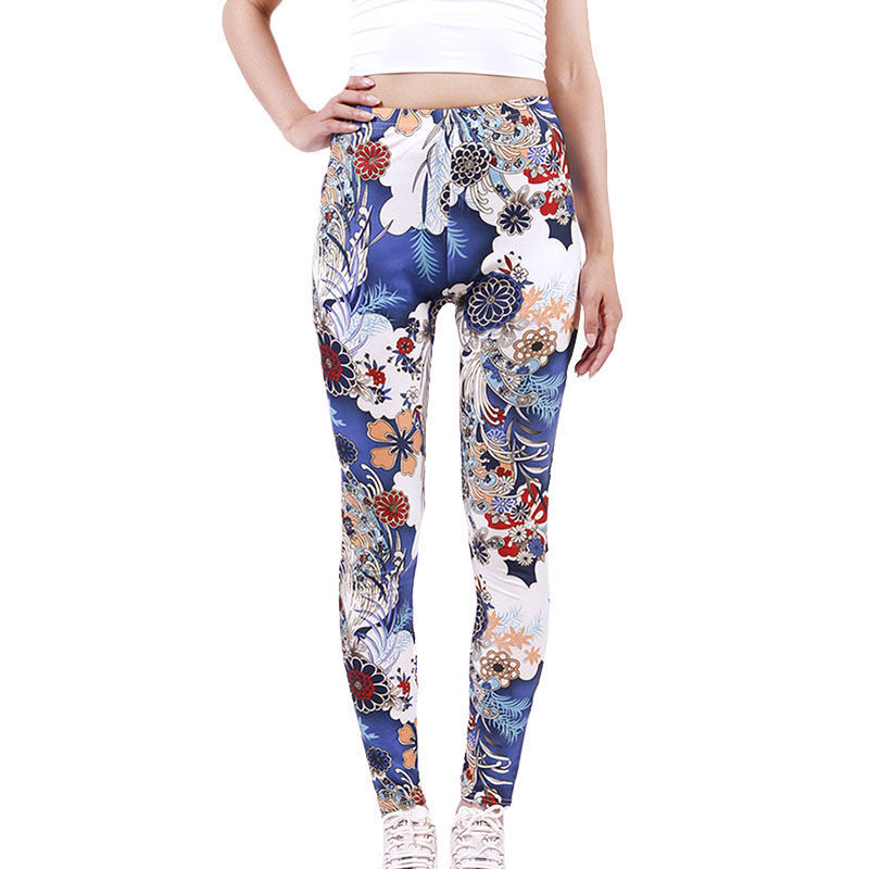Women's Spring And Summer Thin Printed Leggings