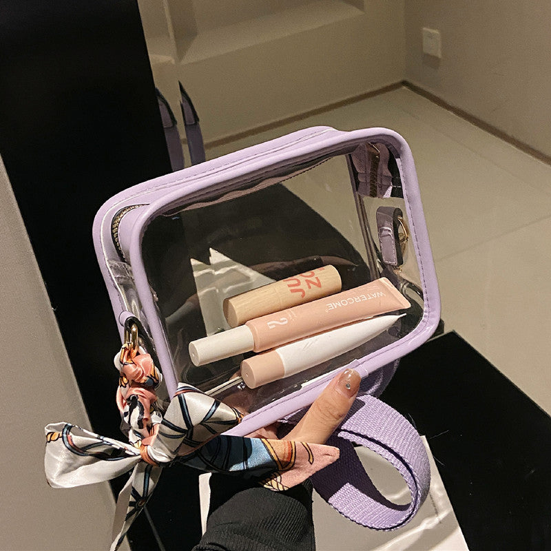 Wide Shoulder PVC Single Shoulder Diagonal Cross Phone Bag
