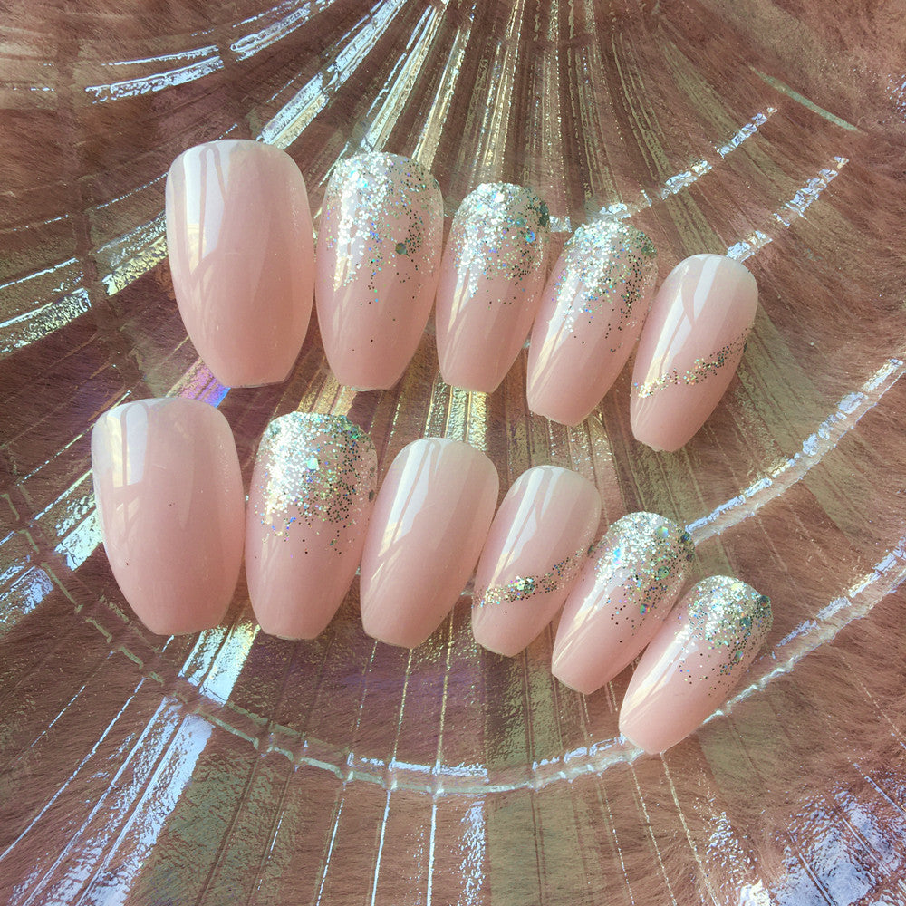 Removable Wear Nail Art Ballet A Fake Nail Patch