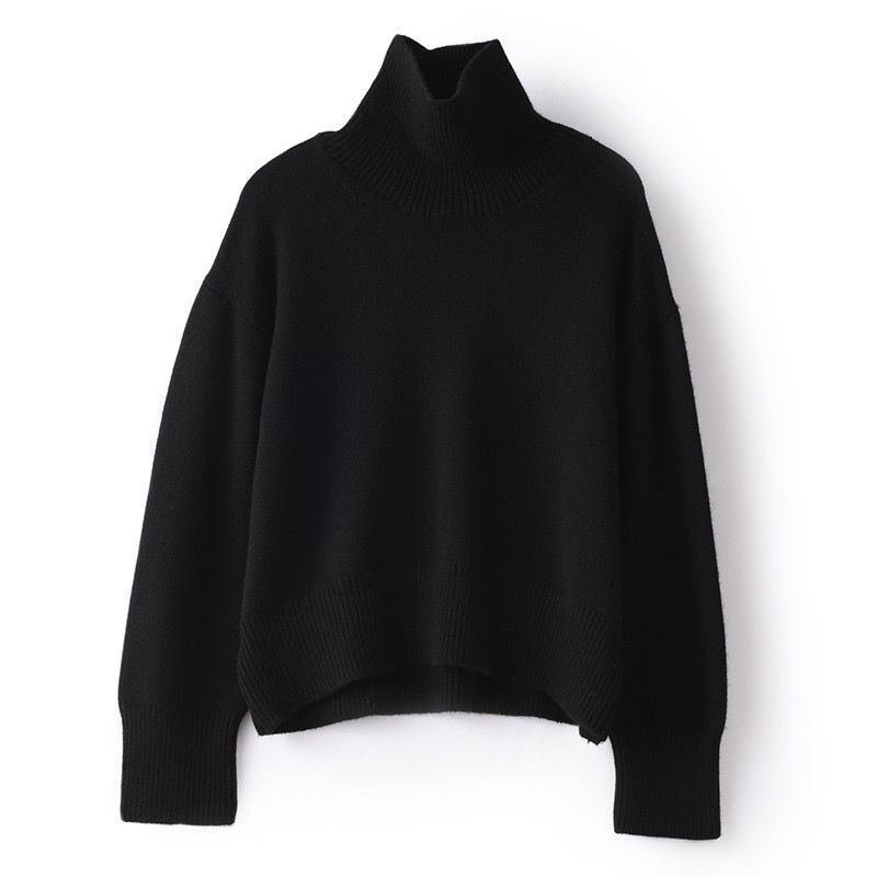 Profile Loose And Idle Thickened Turtleneck Woolen Sweater
