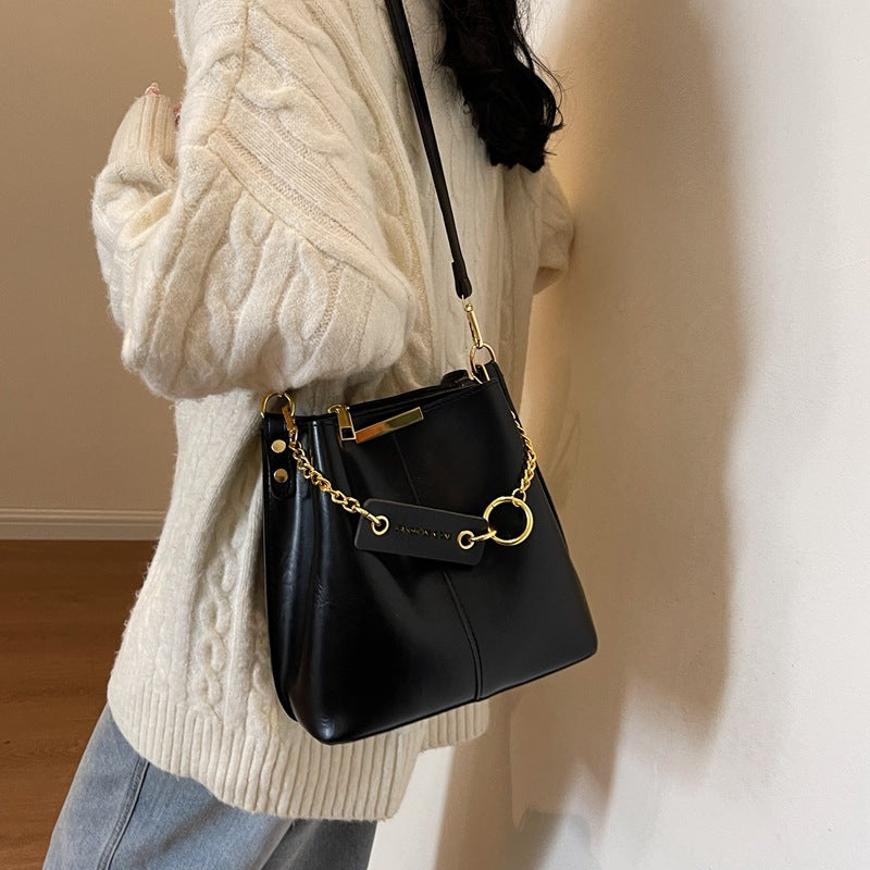 Large Capacity Shoulder Bag Wide Shoulder Strap Crossbody