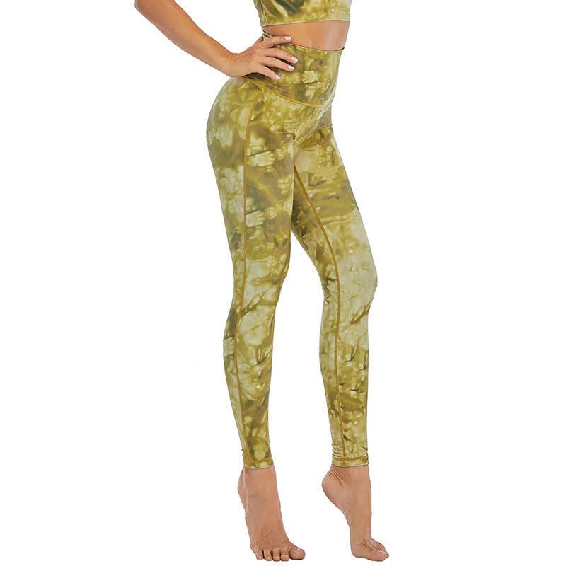 Yoga Pants Women European And American Tight-fitting High-waist Hip-lifting Exercise