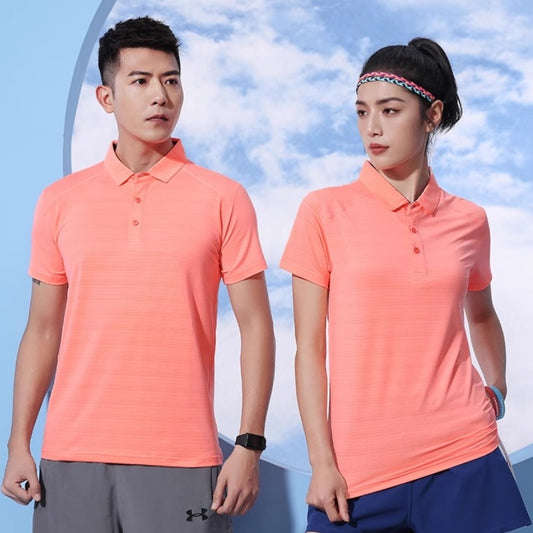 Crystal Silk Lapel Quick-drying Polo Shirt Outdoor Sports