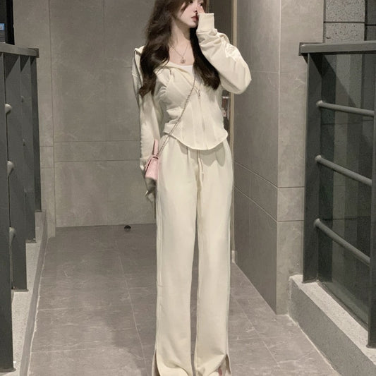 Women's Long-Sleeved Sports Sweater Retro
