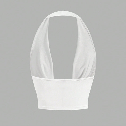 Season Vacation Style Sexy Halter Vest