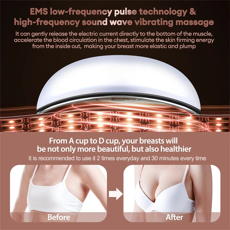 Household Vibration Heating Chest Beauty Device