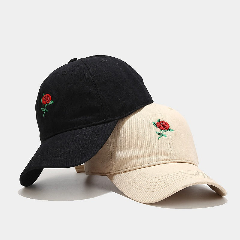 Dame Baseballkasket med Roser og Blød Top