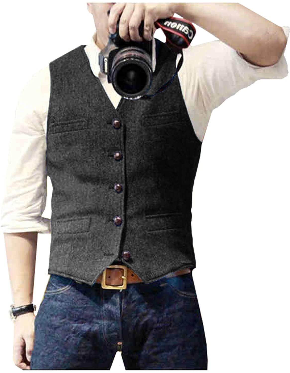 Men's Vest Herringbone Wedding Dress