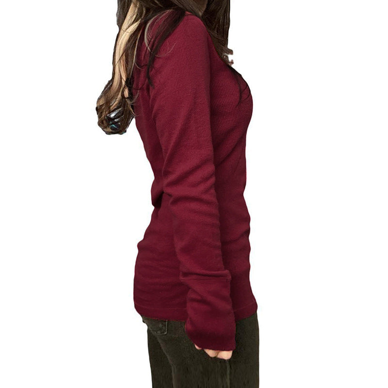 Stylish And Minimalist Long Sleeve Top For Women
