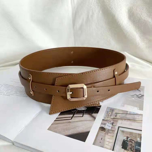 Korean Waist Cowhide Belt A Must-have For A Coat
