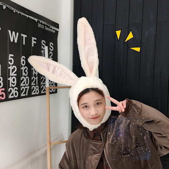 Cute Plush Girl's Heart Photo Props Female Cartoon Rabbit Ears
