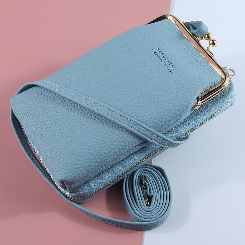 Women's Diagonal Shoulder Bag Long Wallet