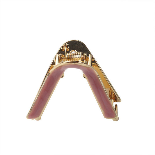 V-shaped hairpin back head hair grab rainbow curved hairpin female hairpin simple Korean ins net red small grab clip headdress