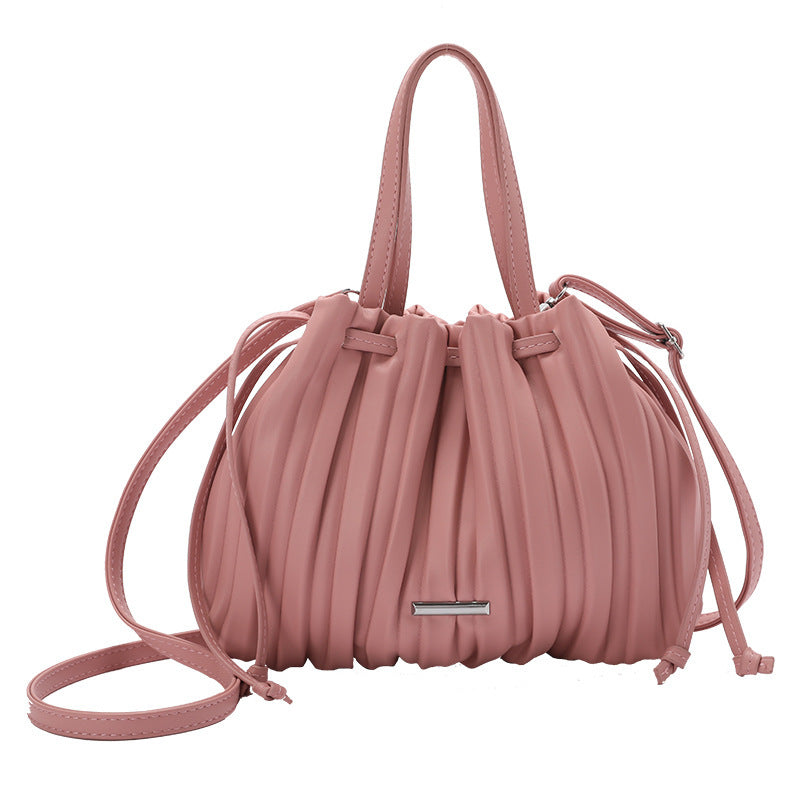 Simple Casual Korean Retro Pleated Wrinkled Cloud Handbag