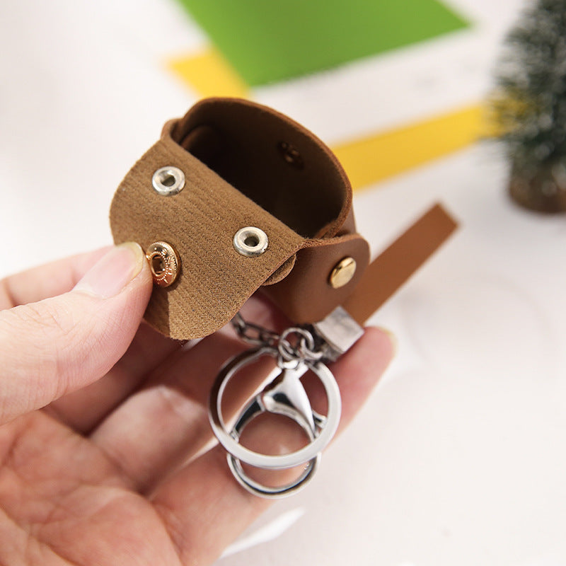 pu personality handbag keychain