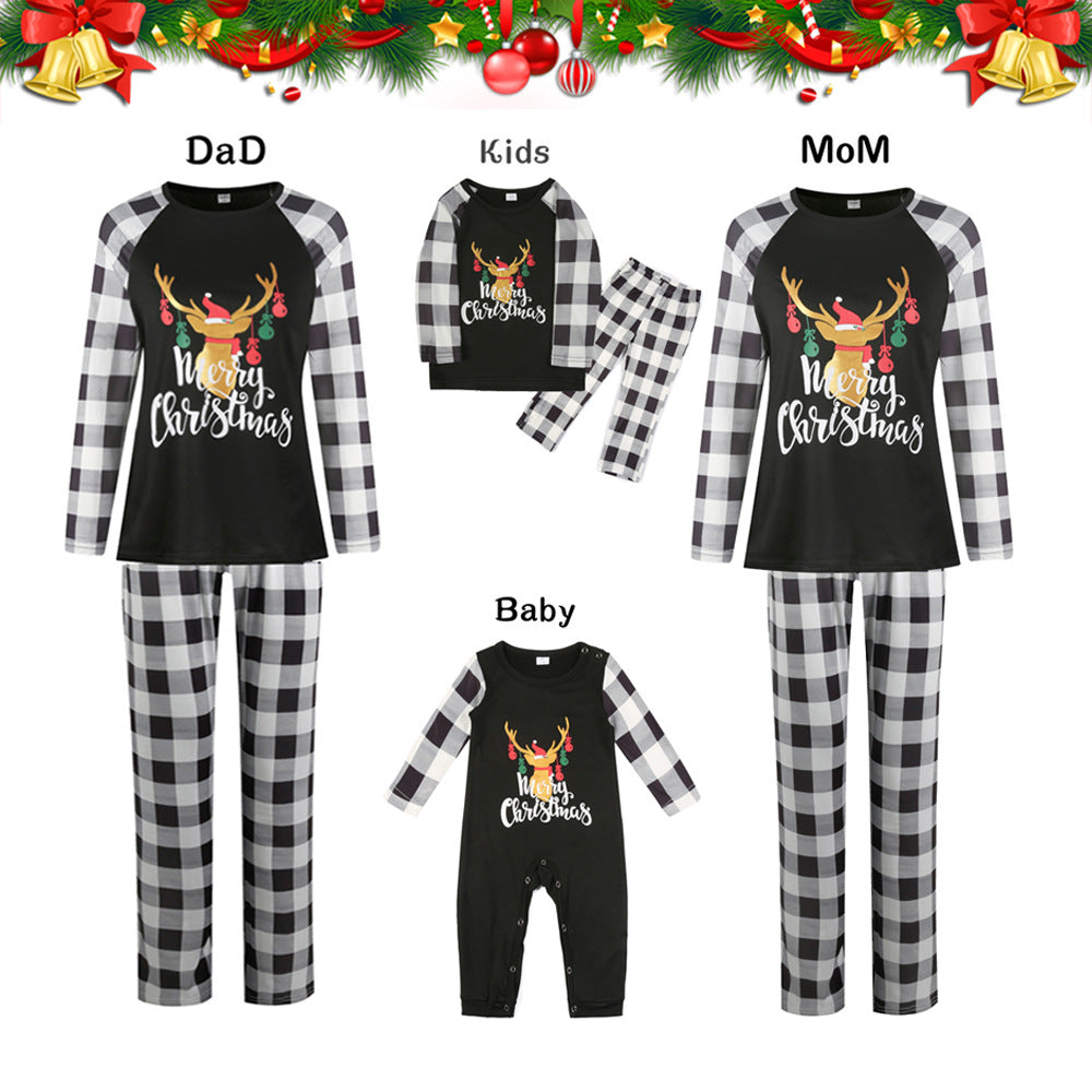 Familie Forælder-barn Print Rund Hals Farvematchende Sæt