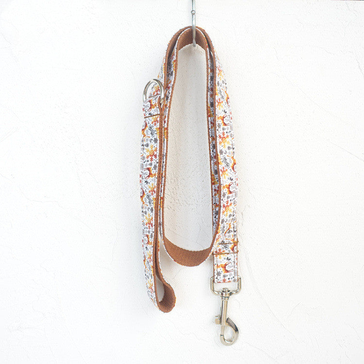 MUTTCO original golden Christmas pet leash