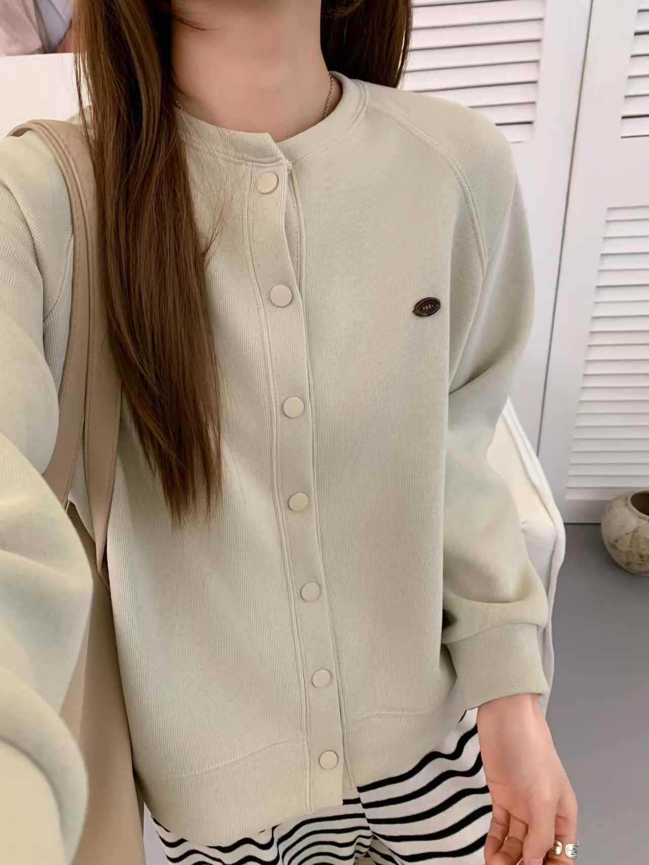 Simple Loose Small Baseball Jacket
