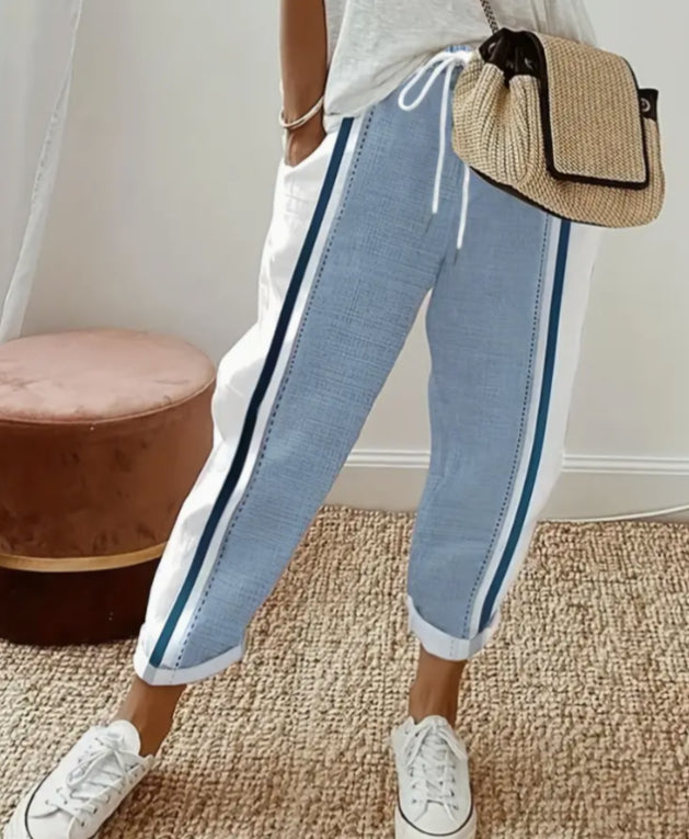 Women's Denim Pocket Elasticated Slacks
