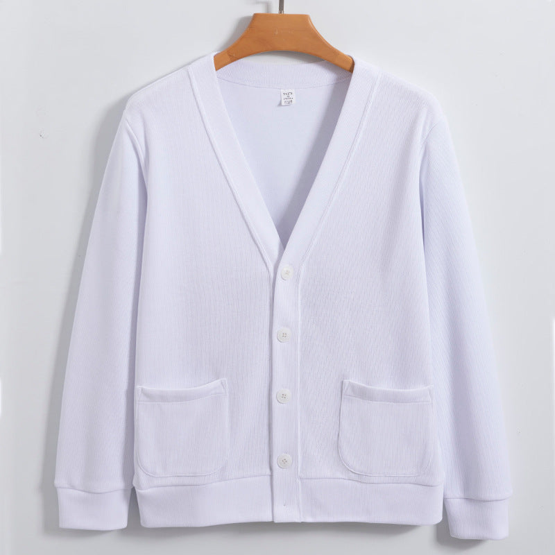 Machine Washable Xinjiang Cotton V-neck Sweatshirt Men