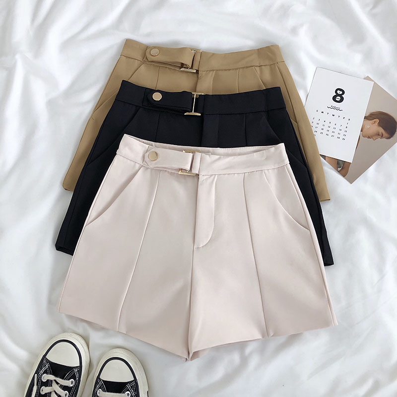 Women's high waist A-line shorts