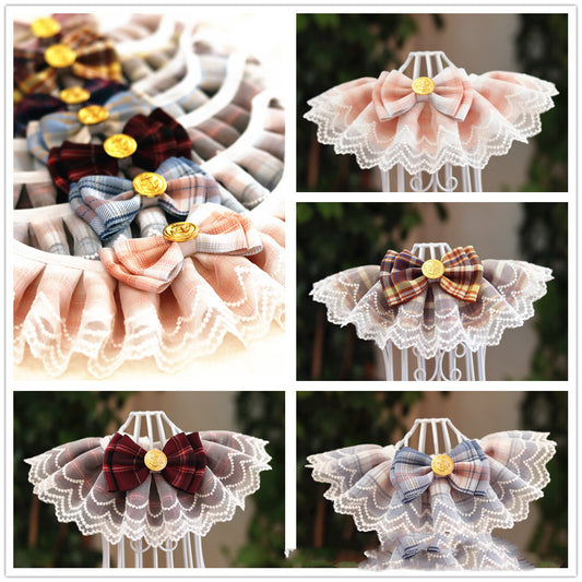 Pet Bib Saliva Towel Lace Collar