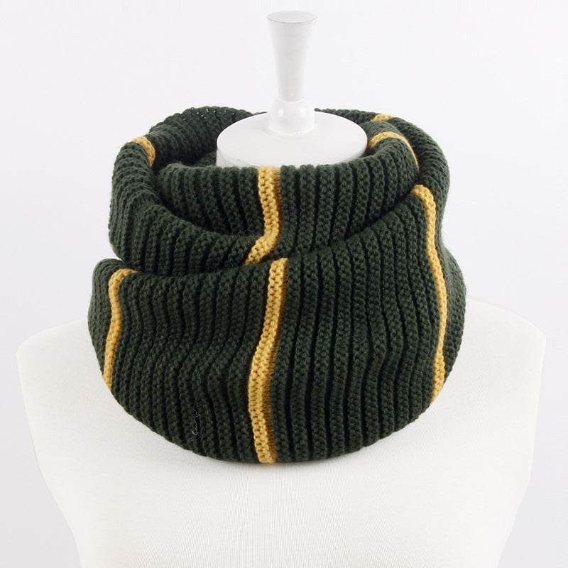 Men's and Women's WarmStripe Woolen Collar