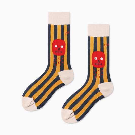 Patterned ladies socks