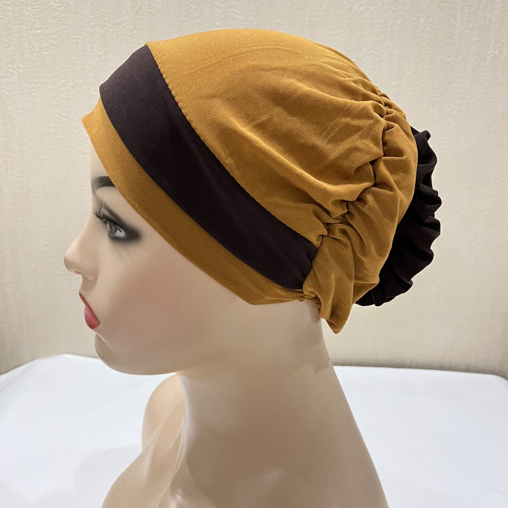 Fashion Double Color Board Bead Caps