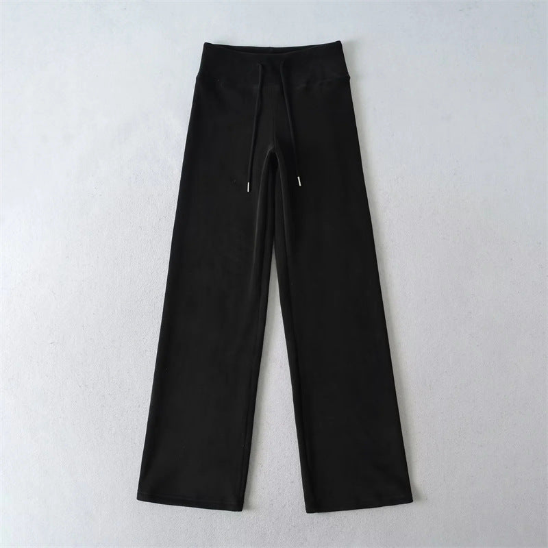 New Winter Fleece-lined, Extra-thick Warm Casual Straight-leg Pants