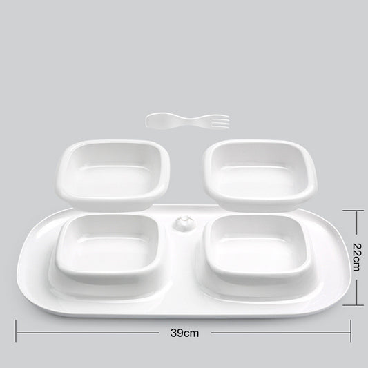 Pet cat bowl double bowl