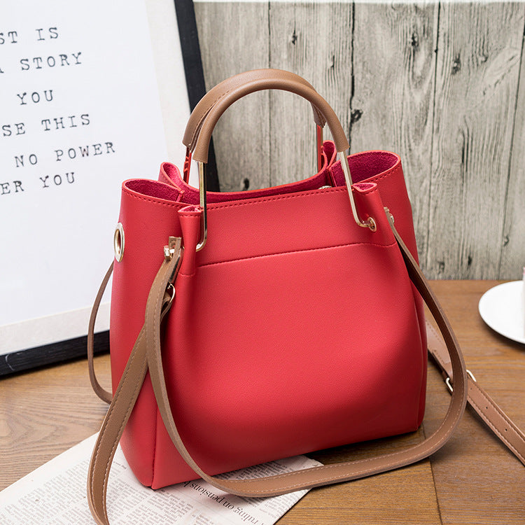 Bucket bag shoulder diagonal package
