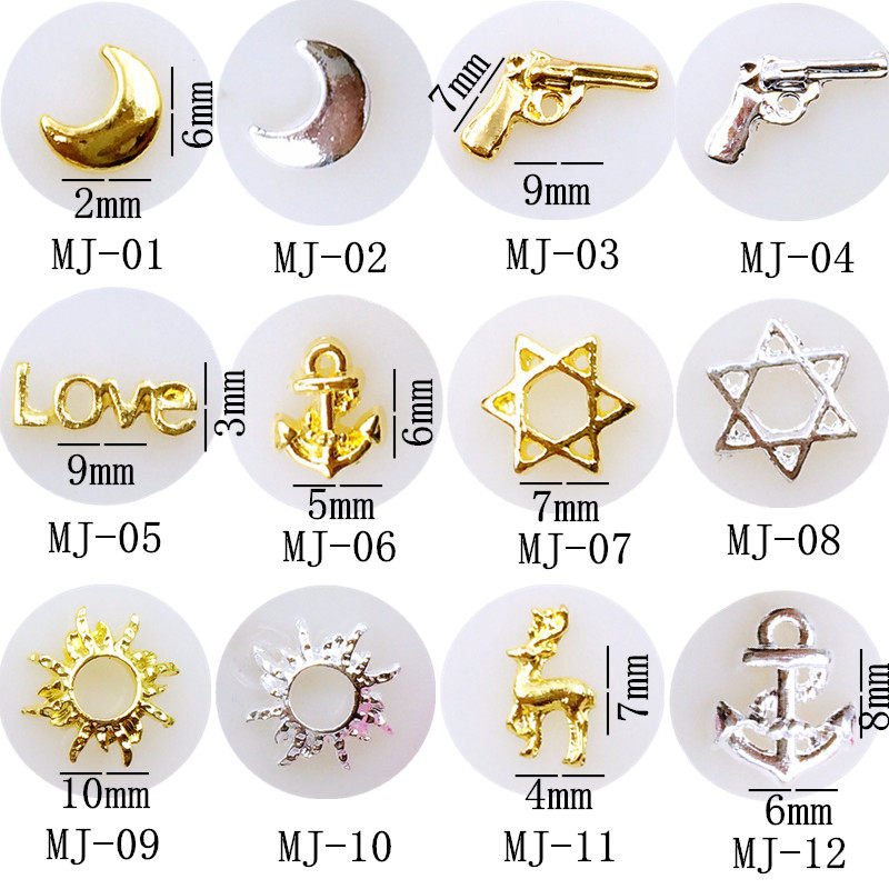 Nail Art Metal Accessories DIY Nail Stickers