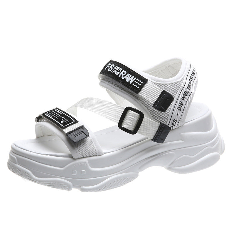Beach sandals increased platform women's shoes
