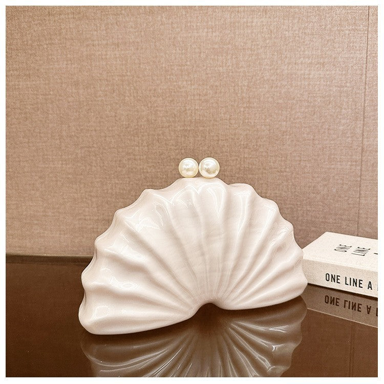 Stylish Acrylic Shell-shaped Clutch Bag Luxury Fashion Evening Bag