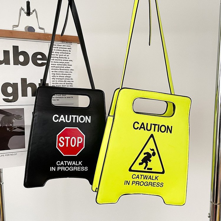 Creative  Parking No Driving License Plate Retro Handbag